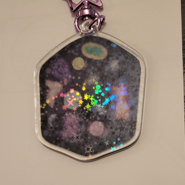 Space Cube Holo Charm
