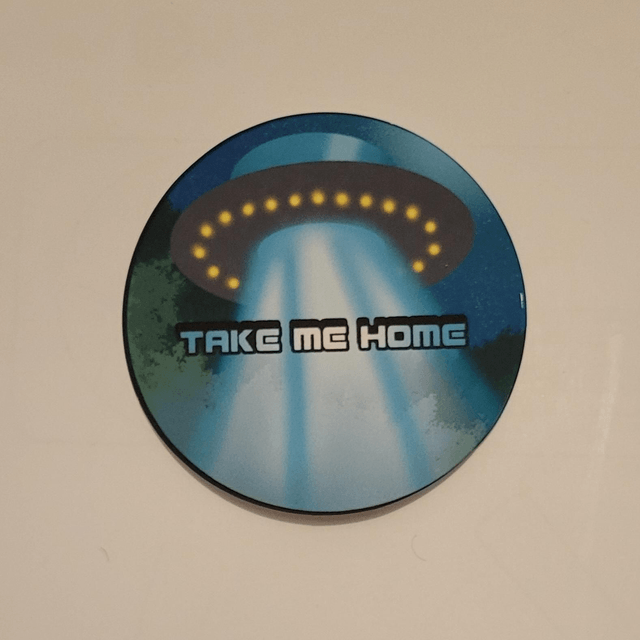 'UFO, Take Me Home' Mini Sticker