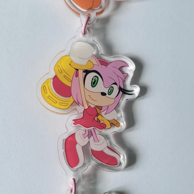 Team Rose Connected Acrylic Charm