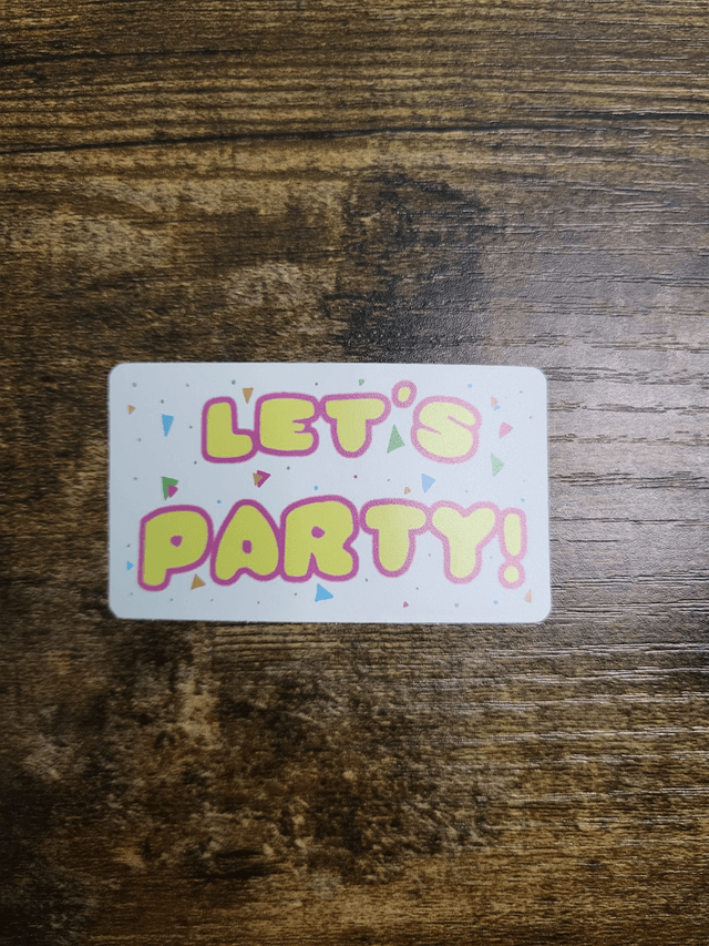 Let's Party Sticker