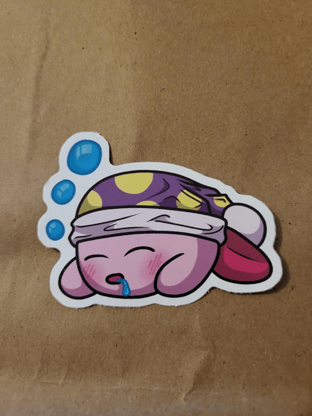 Sleep Kirby Sticker