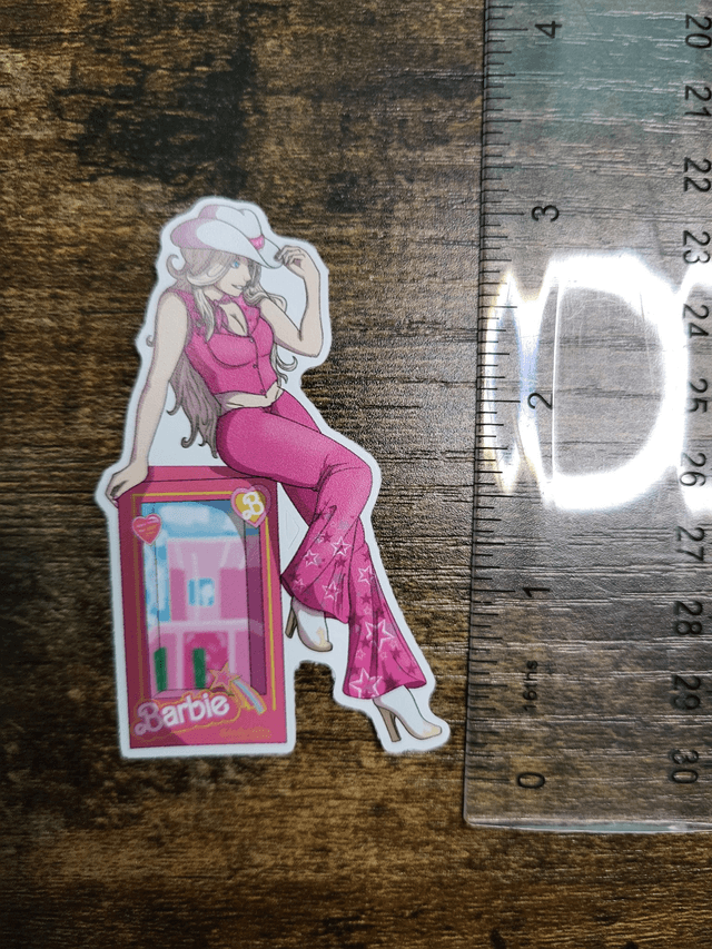 Cowgirl Barbie Sticker