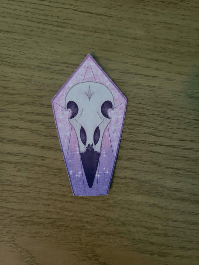 Crystal Crow Sticker