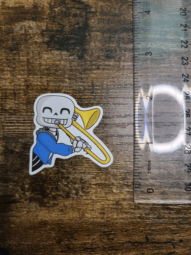 Sans with Trombone Sticker