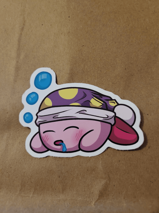 Sleep Kirby Sticker